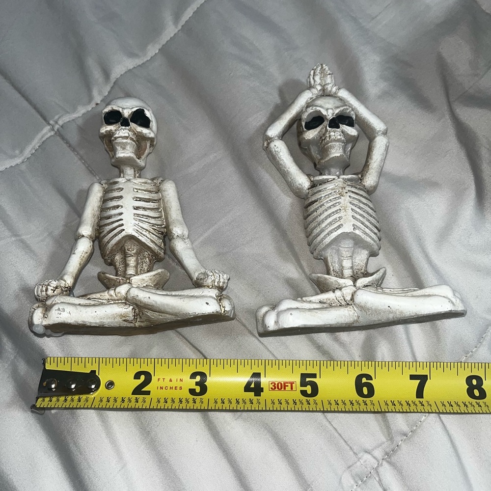 Yoga Skeleton Figurines